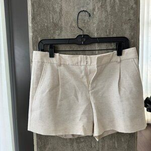 Vince Linen Blend Mid-Rise Short